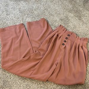 Hyfve Mauve Paper Bag Trousers